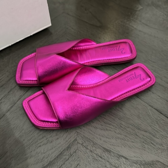 27 EDIT NATURALIZER Zelda Faux Leather Slide Sandal In Orchid Glow - Picture 5 of 5
